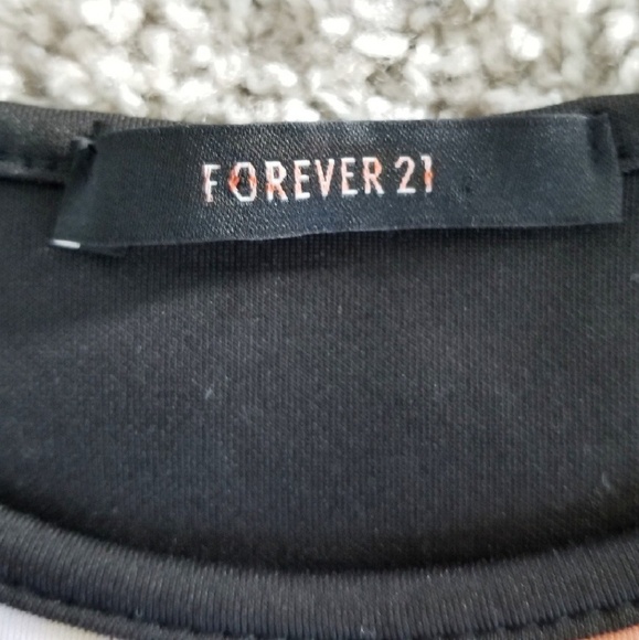 🌹 Forever 21 (L) 96 Logo Flower Jersey Dress - Picture 6 of 7